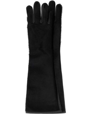 Loulou de Saison Edna Calfskin Gloves - Black