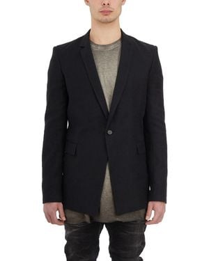 Boris Bidjan Saberi Linen And Cotton Blazer - Black