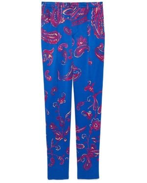 Saint Laurent Pantalon Cachemire Degrade Pig - Blue