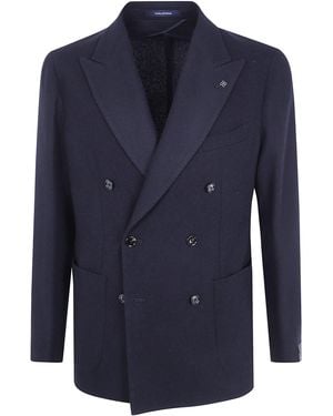 Tagliatore "Montecarlo" Double Breasted Jacket - Blue