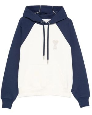 Ami Paris Ami De Coeur Hoodie - Blue