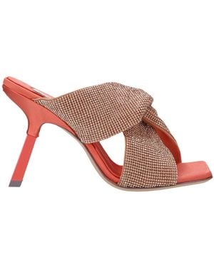 Sebastian Milano 'Paris' Mules - Brown