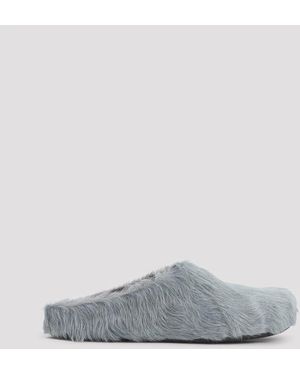 Marni Calf Hair Flat - Gray