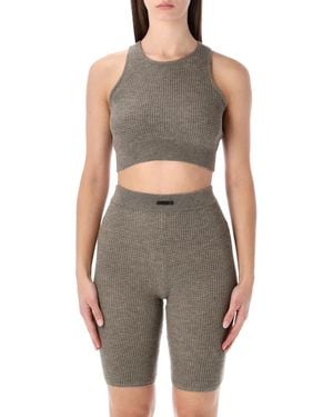 Fear Of God Waffle" Sport Tank - Grey