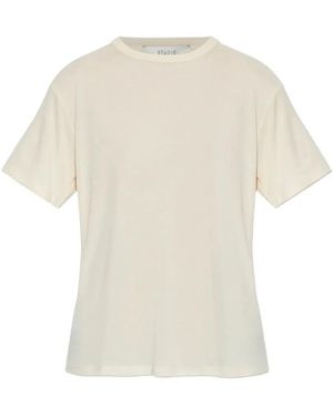 Studio Nicholson "Rond" Short Sleeve T-Shirt - White