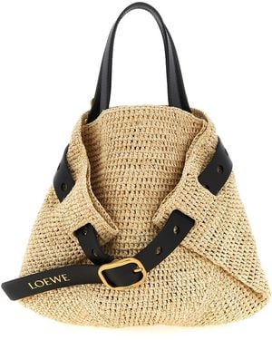 Loewe 'Punch Hole' Mini Shopping Bag - Natural
