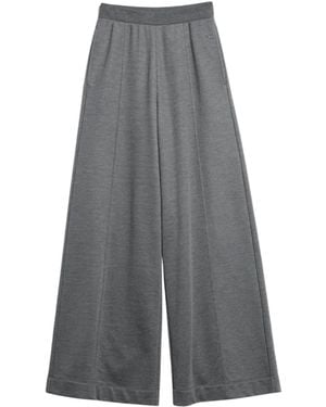 Gucci Silk And Cotton Jersey Leisure Trousers - Grey