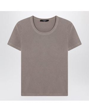Weekend by Maxmara Light Cottonblend Tshirt - Gray