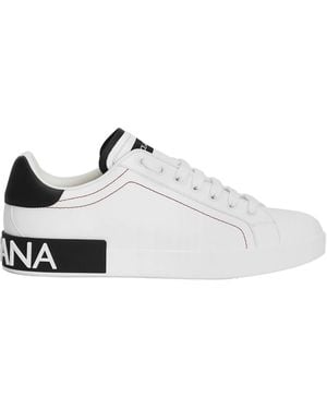 Dolce & Gabbana Dolce & Gabbana Leather Sneakers - White
