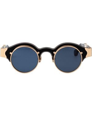 Matsuda Matte Acetate+Metal Sunglasses - Blue
