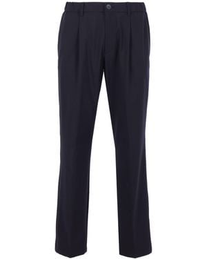 Herno Polyester Wool Elastane Pants - Blue
