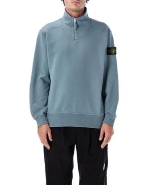 Stone Island Half Zip Fleece - Blue