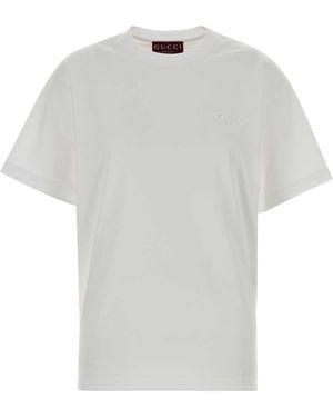 Gucci Cotton Jersey T-Shirt - White