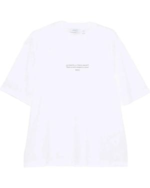 Off-White c/o Virgil Abloh Statement Cotton Skate T-Shirt - White