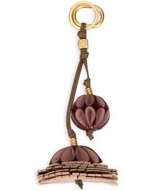 Gianni Chiarini Leather Keychain - Brown
