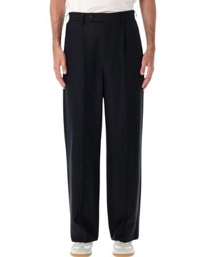 MM6 by Maison Margiela Flannel Trousers - Black