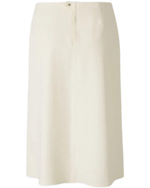 Herno Polyamide Elastane Cotton Skirt - White