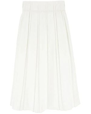Jil Sander Midi Skirt - White
