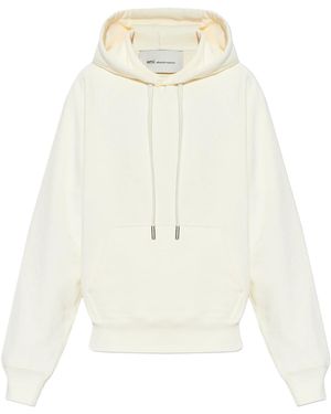 Ami Paris Mini Embossed Hoodie - White