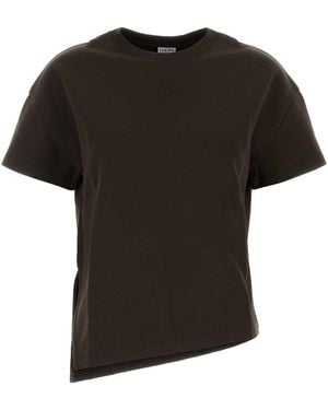 Loewe Asymmetric T-Shirt - Black