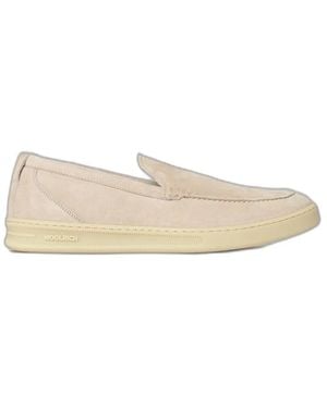 Woolrich Double U Leather Slip-On - Natural