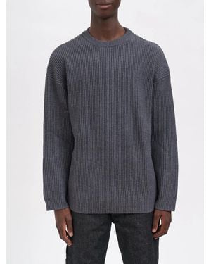 Entire studios Oversize Knit Crewneck Concrete Sweater - Gray