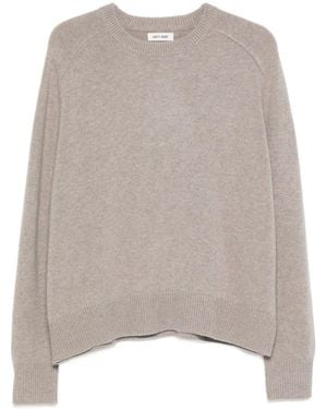 Soft Goat Wool Crewneck Jumper - Grey