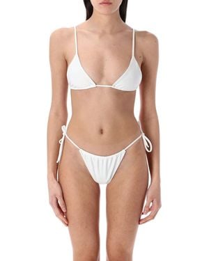 Swim By Di Caprera Triangle Bikini - White