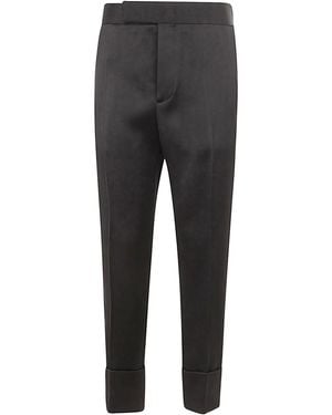 SAPIO Double Satin Pants - Gray