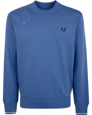 Fred Perry Crew Neck Sweatshirt - Blue