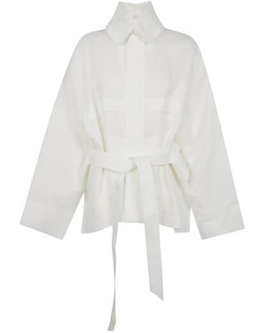 HOMME PLISSÉ Homme Plisse Hempen Jacket - White