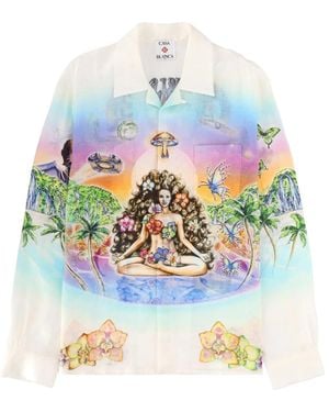 CASABLANCA "Innocence" Shirt With Print - White