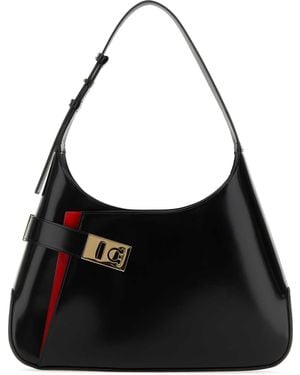 トートバッグ Salvatore Ferragamo Grape Leather Large Shopping Bag Salvatore Ferragamo GRAPE LEATHER LARGE SHOPPING BAG - Tote