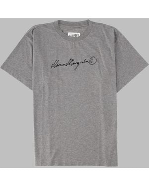 MM6 by Maison Margiela T-Shirt Con Logo - Grey
