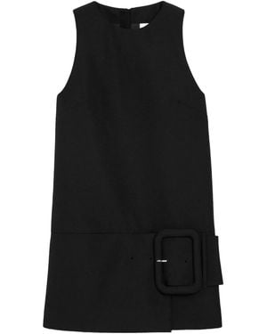 Ami Paris Belt Detail Buckle Dress - Black