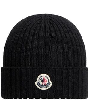 Moncler Beanie With Logo - Black