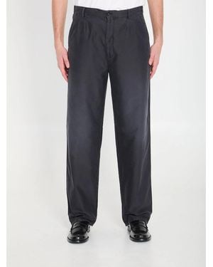 Maison Margiela Cotton Trousers - Blue