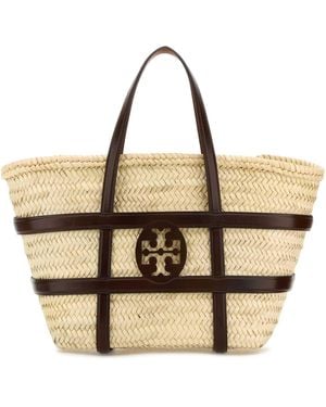 Tory Burch Ella Straw Basket - Metallic
