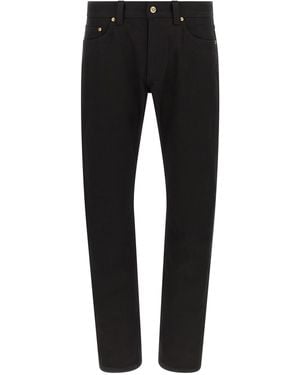 Versace Medusa Embroidery Jeans - Black
