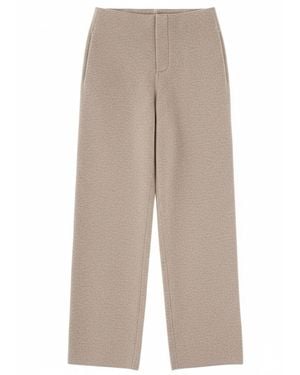 Max Mara Cashmere And Wool Fleece Trousers - Natural