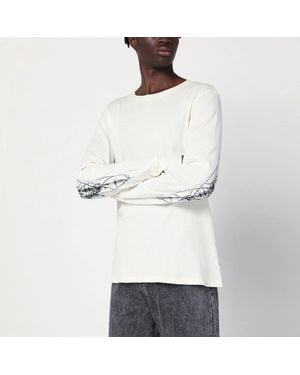 Basketcase Gallery Cotton Crewneck Sweater - White