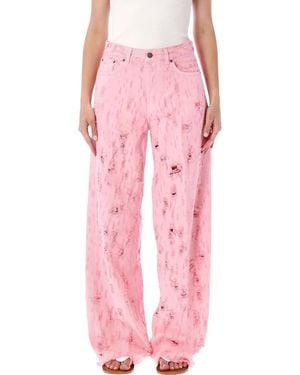 Haikure Bethany Bull Destroy Jeans - Pink