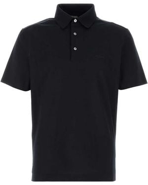 ZEGNA Pure Cotton Polo - Black