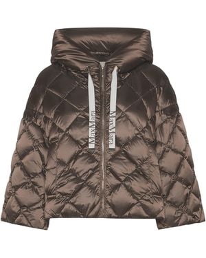 Max Mara Cape-Style Puffer - Brown