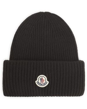 Moncler Virgin Wool Hat - Black