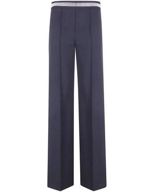 D.exterior M-Cady Straight Pants - Blue