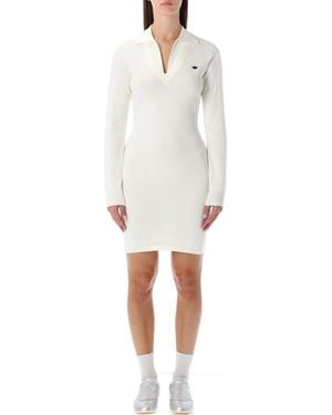adidas Originals Originals Ribbed Mini Dress - White