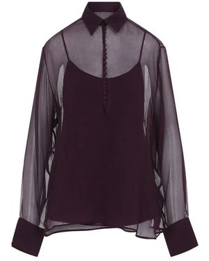 Ermanno Scervino Winetasting Silk Shirt - Purple