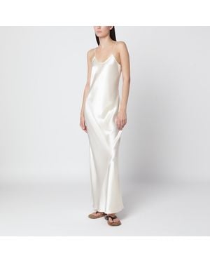 Almada Label Vanilla Satin Winona Dress - White