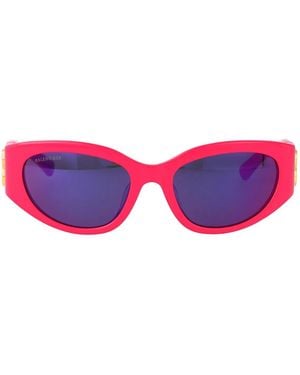 Balenciaga Recycled Acetate Sunglasses - Red